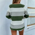 thumbnail image 7 of LYXSSBYX Women Fall Sweaters Dress for Women 2022 Hot Sale Clearance Women Casual Fashion Color Matching Pullover Long Sleeve Round-Neck Sweater, 7 of 7