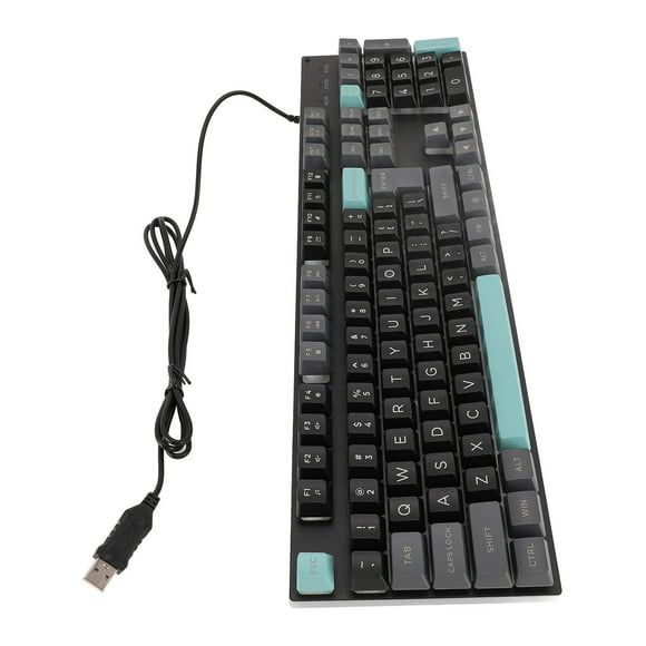 Large Print Metal Panel Wired USB Lighted Keyboard with Backlit for Computer Laptop Elderly