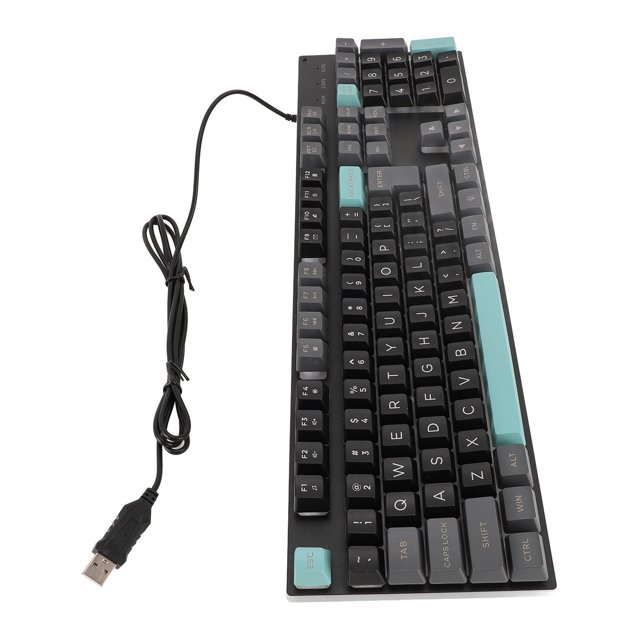 Large Print Metal Panel Wired USB Lighted Keyboard with Backlit for Computer Laptop Elderly