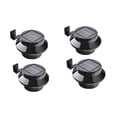 thumbnail image 1 of FloreceBien Paquete de 4 luces solares para canalones Oudoor, energía impermeable, luz de seguridad LED solar inteligente para canalones, luz de seguridad nocturna, color negro, 1 of 5