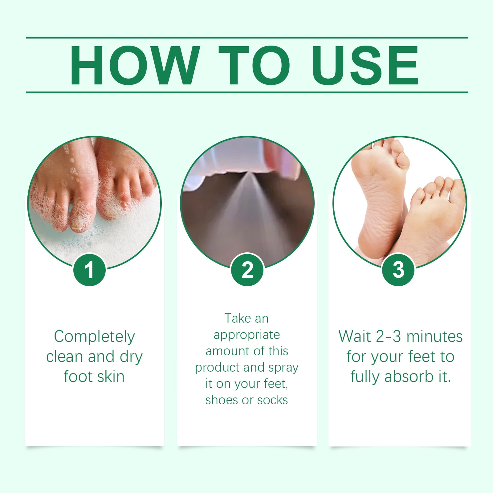 Alvantor Foot Spray with Tea Tree Oil, Moisturizing Deodorizer for Dry Cracked Heels Itchy Feet Antifungal, 3.38fl.oz