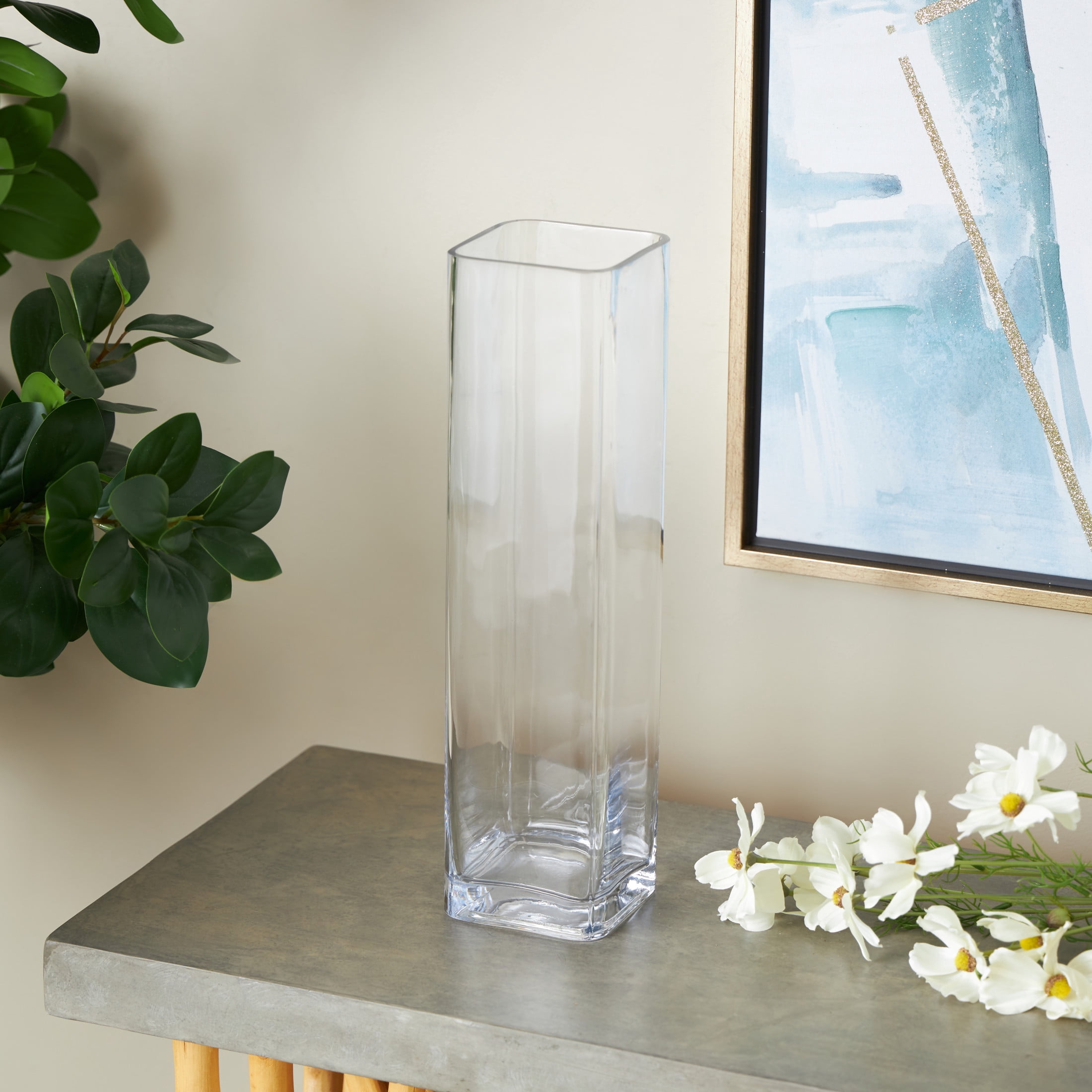 DecMode 24" Glass Vase