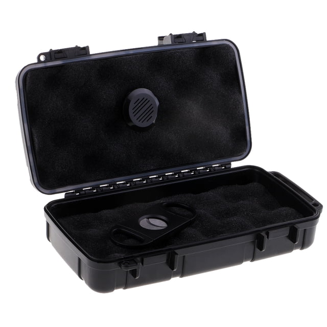 Estuche Portátil Para De Viaje Y Humidificador Y Sacador De Cigarros - 22x12x5cm Sunnimix Humidor de cigarros de viaje