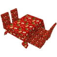thumbnail image 2 of Xihbxyly Mantel Navideño, Diseño Festivo, Poliéster Antimanchas, Mantel y Fundas para Asientos, Decoración para Fiestas Navideñas, Mesas para El Hogar, 140 X 140 Cm, 140 X 180 Cm, 140 X 210 Cm, 2 of 5