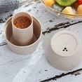 thumbnail image 3 of WHAMVOX Portable Beige Plastic Toothpick Holder for Home and Parties with Hidden Lid Keeps Clean 3.15 x 3.15 Inches, 3 of 8