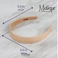 thumbnail image 6 of Motique Accessories 1 inch Vegan Leather Headband for Women and Girls (Tan), 6 of 6