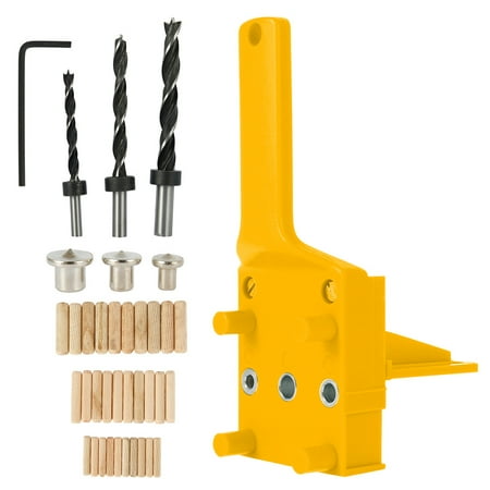 

Willstar Doweling Jig 6/8/10 mm Handheld Wood Dowel Drilling Guide Drilling Doweling Hole Saw Tools Woodworking Tools