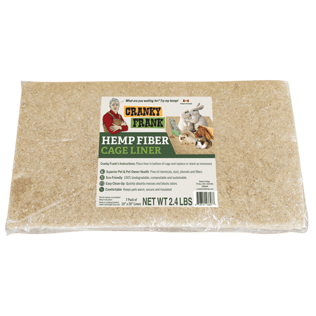 Cranky Frank Hemp Cage Liner 10" x 20" (7 Pack)