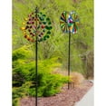 thumbnail image 3 of Evergreen 75"H Wind Spinner, Multicolor Celebrations, 3 of 7