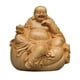 thumbnail image 2 of Estatua de Buda Escultura Tallada a Mano de Madera para Decoración de Sala de Estar de Mesa, 2 of 9