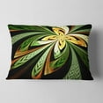 thumbnail image 2 of Designart Colorful Fractal Flower Pattern - Abstract Throw Pillow - 12x20, 2 of 5