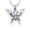 Silver , Purple, variant on Butterfly with rhinestones Cremation Pendant Small Urns For Ashes Keepsake Urn Necklace