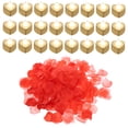 thumbnail image 1 of Unique Bargains Bougies LED en Forme de Cœur Sans Flamme, Lumière Blanche Chaude avec Pétales de Rose Rouges Artificiels, Lot de 24, 1 of 7