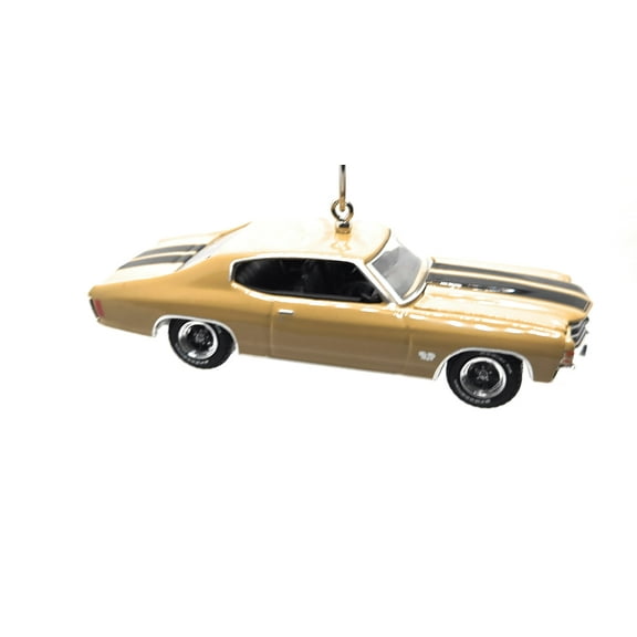 91971 Chevy Chevelle SS 454 Gold Christmas Ornament