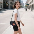 thumbnail image 5 of FORMRS Mini Crossbody Bag for Women Adjustable Shoulder Rope Travel Casual Phone Purse, Black Astronaut, 5 of 7
