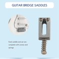 thumbnail image 4 of 12 Pieces Electric Guitar Bridge Saddles Flat Set For Strat Tele Guitar Replacement, 4 of 5