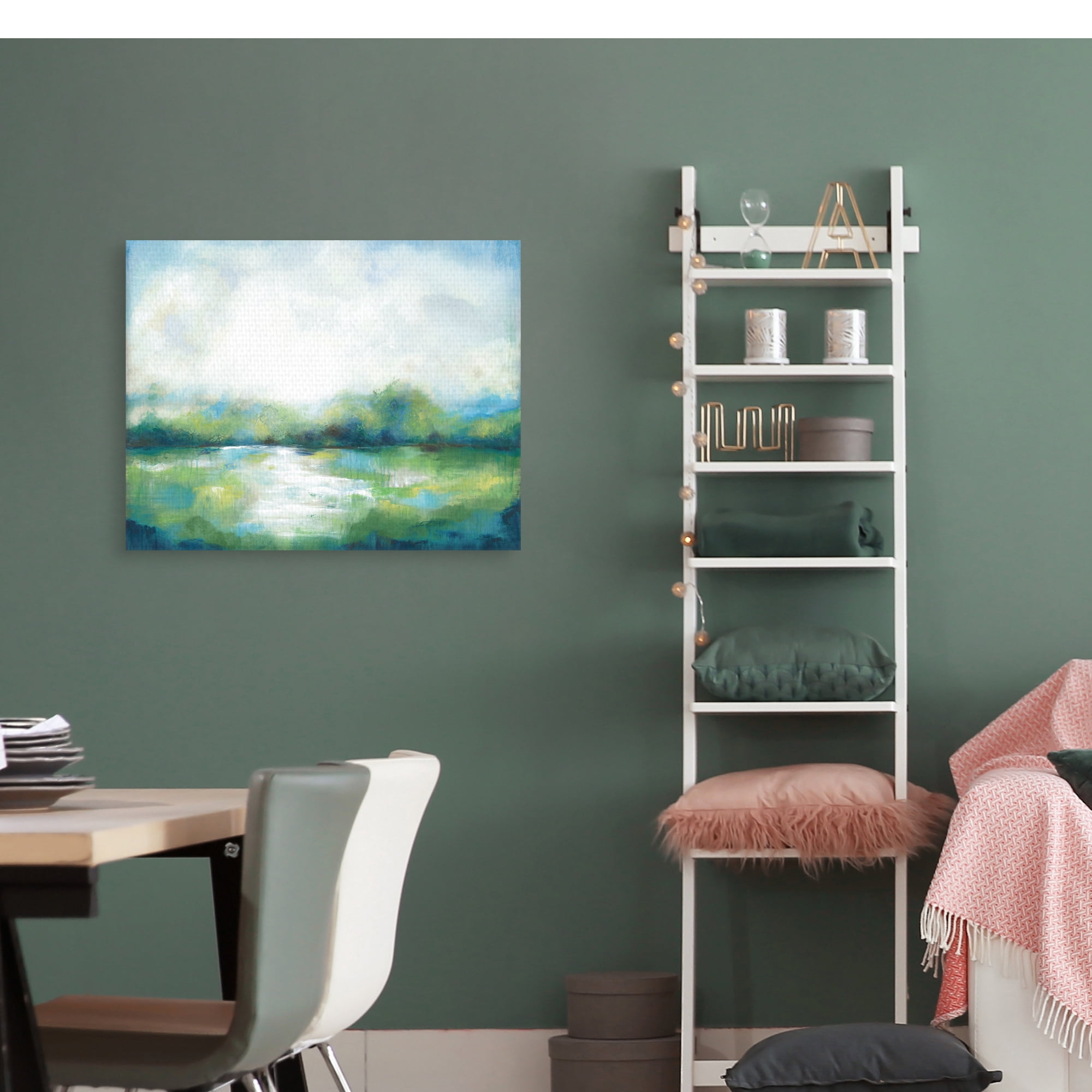 Fresh Green Landscape II by Willowbrook Fine Art Canvas Art Print