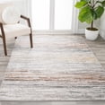 thumbnail image 6 of JONATHAN Y SILK ORCHID 4 x 6 Area Rug, Loom Strie - Gray/Blue/Orange, SOR200E-4, 6 of 10