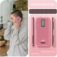 thumbnail image 4 of TUDIA MergeGrip Consumer Cellular Iris Connect Phone Case SH4650 Dual layer - Smokey Pink, 4 of 7