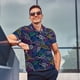 thumbnail image 4 of Balery Cute Line Fish Camisa Polo de Hombre con Estampado, de Manga Corta y Tejido Medio, Camisa Tipo Golf Polo-Medium, 4 of 6
