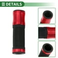 thumbnail image 5 of Unique Bargains 7/8" 22mm 15/16" 24mm Motorcycle Hand Grips Cover Kit Aluminum Alloy Handlebar Grips Red 1 Set Diamond Pattern, 5 of 7