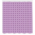 thumbnail image 3 of Ambesonne Nostalgic Shower Curtain, Fashion Polka Dots, 69"Wx84"L, Plum Lilac, 3 of 3