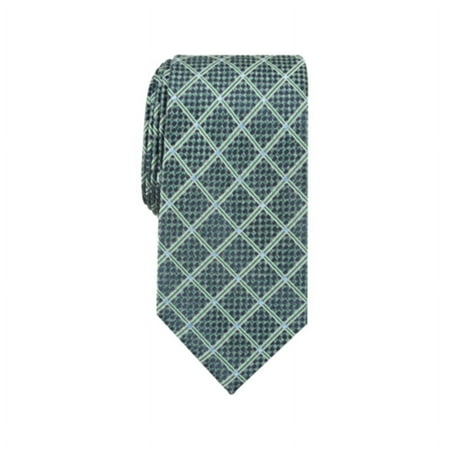 Perry Ellis Men’s Edale Grid Silk Tie Green
