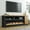 Brown, variant on VanAcc 75” Fireplace TV stand with 60”, Chunky Entertainment Center with, Color Clash Entertainment Stand for TVs up to 85”, Black&Brown