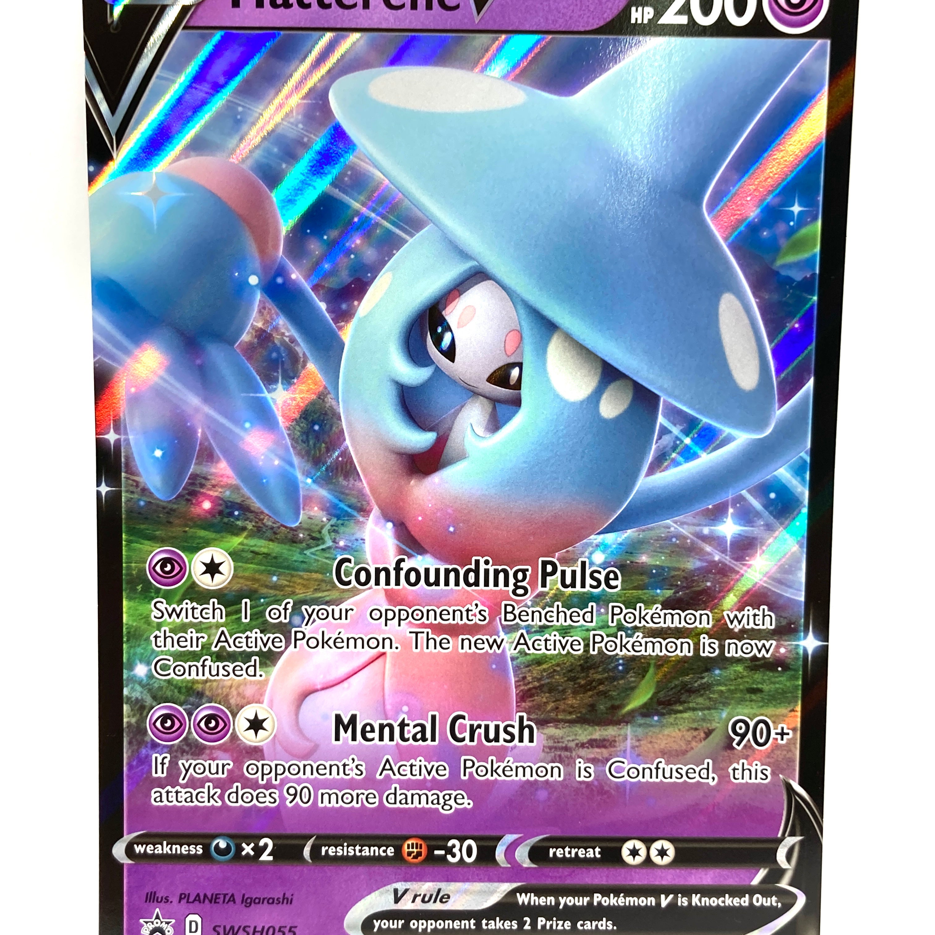 Pokemon Hatterene V Jumbo SWSH055 Holofoil SWSH Sword & Shield Promo Card -  Walmart.com