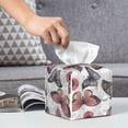 thumbnail image 6 of Yiaed Vintage Butterflies Print Tissue Box Cover, PU Leather Decorative Organizer for Tabletop, Bathroom, Car, Office Creative Decorative, 6 of 7