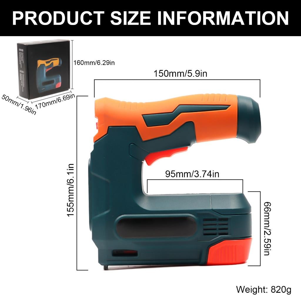 SIEYIO Electric Staple Guns Cordless Upholstery Stapler Nail Guns for Wood Rechargeable Nailer Kit Staple Nails Staple Remover