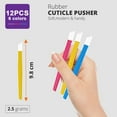 thumbnail image 3 of Set of 12 cuticle pushers, 2 pcs/set, Rubber/Plastic, Manicure/Pedicure, Multicolor, 3 of 6