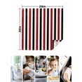 thumbnail image 4 of Red Black Stripe Cloth Napkins Set of 8 Reusable Dinner Napkins, Geometric White Vertical Striped Cocktail Napkin Washable Table Napkins for Wedding/Holiday Party/Baby Shower 20"x20", 4 of 7