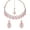 Pink, variant on Exquisite Indian Bollywood Wedding & Party Wear Rose Gold Plated Women's Kundan Jewelry Choker Necklace Set