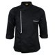 thumbnail image 1 of 2xRetro Chef Chaqueta Abrigo Uniforme Manga Larga Hotel Cocina Negro Yuyangstore Chaqueta de chef de manga larga, 1 of 8
