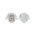 thumbnail image 2 of BemeyourBBs Infant Baby Boy God Says I Am Dinosaur Outfit Bubble Rompers Sweatshirt Long Sleeve Crew Neck Cute Fall Winter Spring Jumpsuit Christian Baby Clothes, 2 of 9