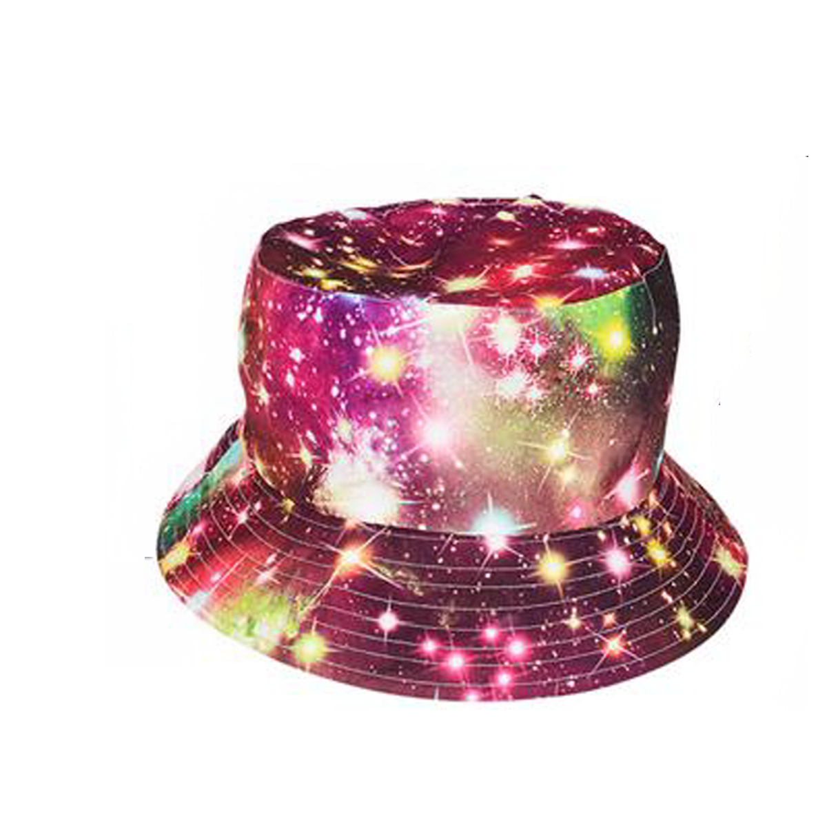 Rhode Island Novelty - Galaxy Bucket Hat Pink Space Solar System Cosmos