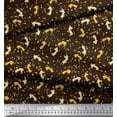 thumbnail image 3 of Soimoi Brown Velvet Fabric Abstract & Arrow Symbol Decor Fabric Printed Yard 58 Inch Wide, 3 of 3