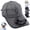 Gray, variant on Solar Rechargeable Peaked Cap, Hat with Fans Solar Power Built in for Men Women, Breathable Lightweight Outdoor Sports