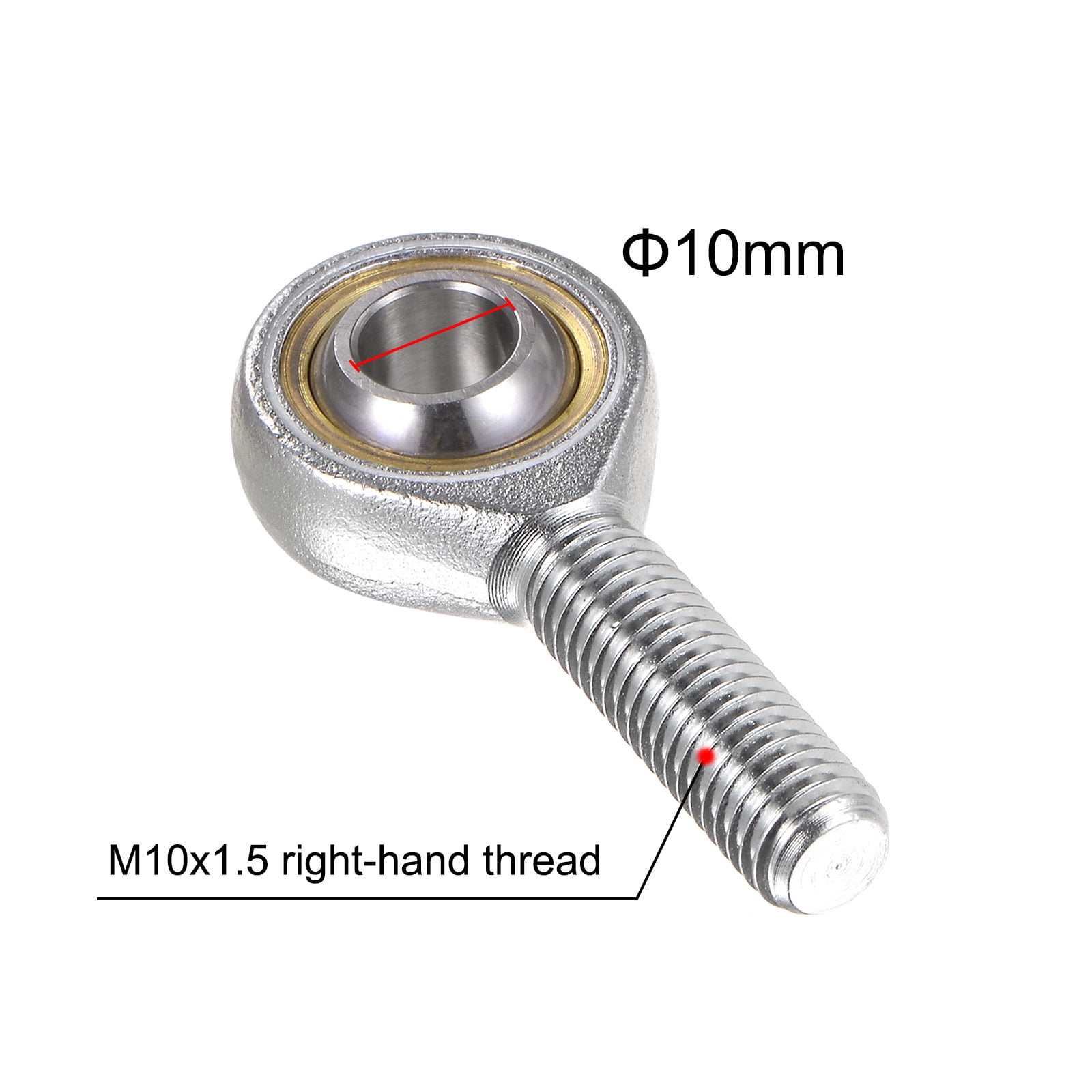 Unique Bargains Male Rod End Right Hand Thread Self-Lubricating Joint Rod Ends 62mm