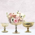 thumbnail image 4 of Koyal Wholesale 4.5-Inch Burnt Gold Glass Compote Bowl Pedestal Flower Bowl Centerpiece, 4 of 4