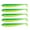 Color C, variant on 5 Count 9.5cm Sinking Soft Lures Flexible T Tail Double Color PVC Ideal for Walleye Water Fishing