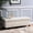 Ivory, variant on Compact yet Room - sized Storage Solution - Teal PU Ottoman for Small Spaces