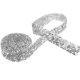 thumbnail image 1 of KAKOWELY De Strass Plateada Con Adhesivo Para Manualidades Y En Ropa Y Eventos, 1 of 6