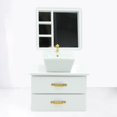 thumbnail image 6 of MERIGLARE 1:12 Miniature Bathroom Sink Cabinet Mirror, Dollhouse Wash Basin Cabinet Model Dollhouse Decoration Best Gift Toys for child White, 6 of 8