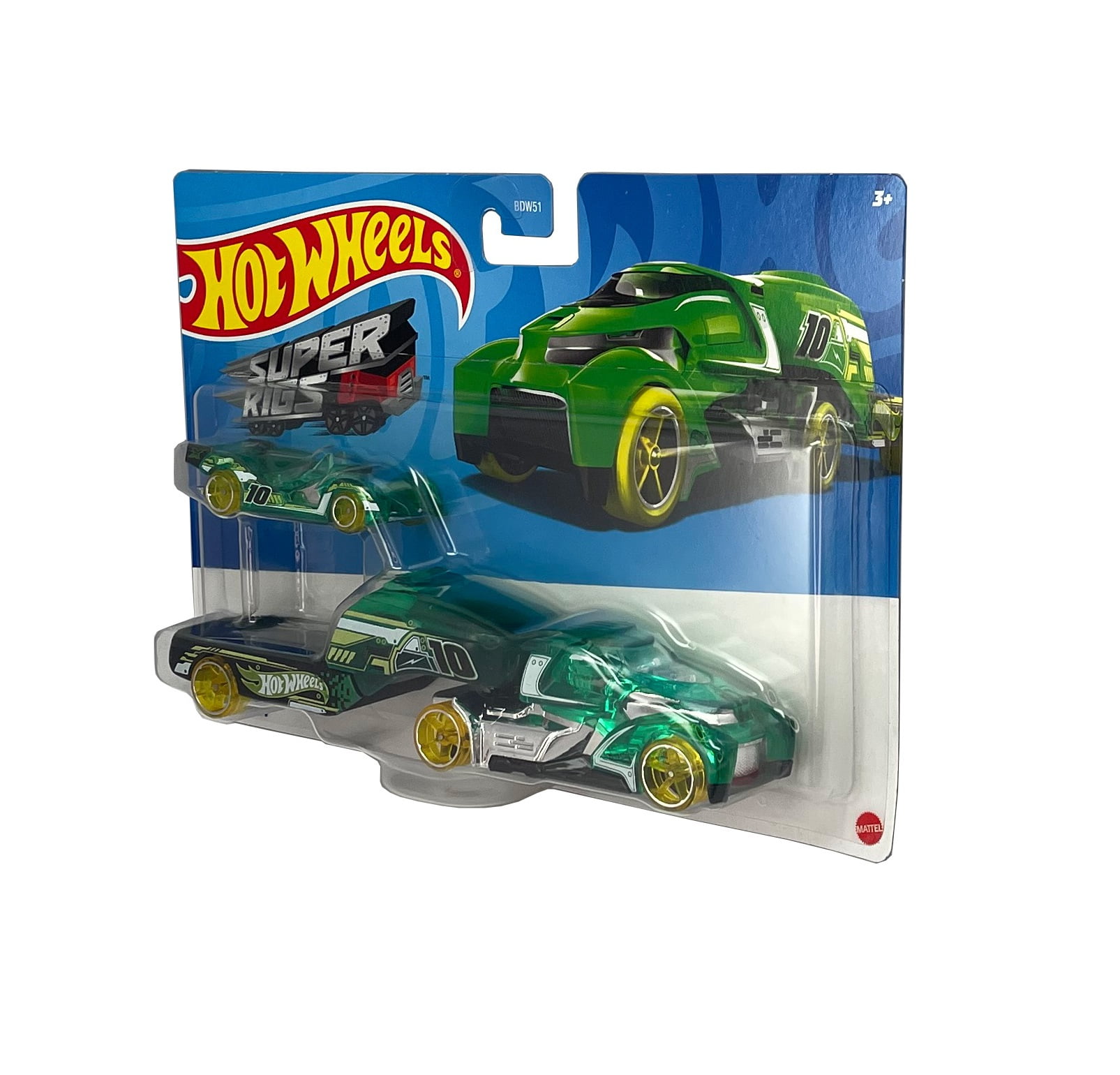 Hot Wheels Super Rigs Car and Truck Play Vehicles, Diecast X-TRAYN