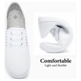 thumbnail image 4 of AOMAIS Women’s Slip On Canvas Shoes Sneakers Fashion Elastic Sneakers（White US7）, 4 of 12