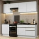 thumbnail image 2 of Cocina Integral 240cm Blanco Glamy MADESA, 2 of 9