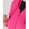 thumbnail image 5 of Plus Size Just My Size® Slubbed Hoodie Color: Amaranth Size: 4X, 5 of 6