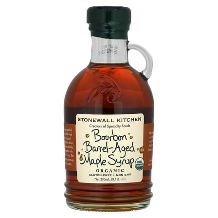 Stonewall Kitchen Organic Bourbon Barrel-Aged Maple Syrup, 8.5 Ounces